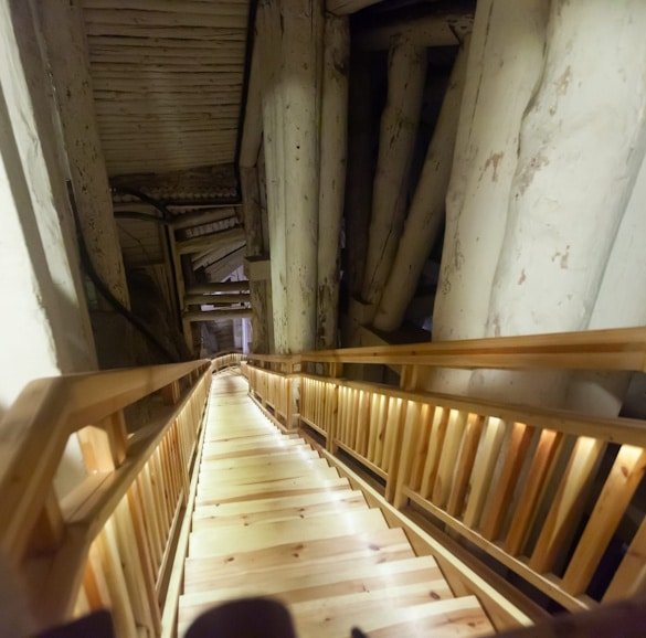 wooden staircase